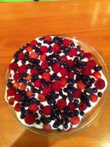 пирог со свежими ягодами