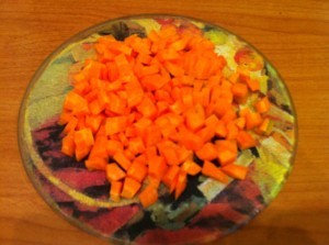 куриный плов - морковь