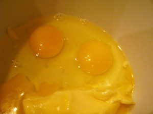 капкейк - яйца  и масло