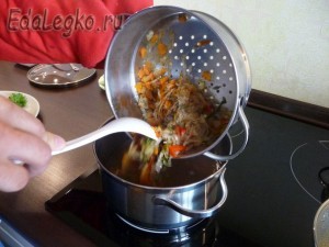 постные щи - овощи+фасоль