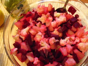 Розовый салат - смесь