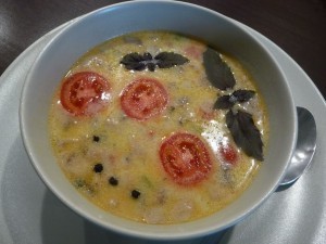 грибной крем суп - порция