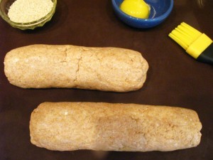 Печенье без масла - колбаски из теста