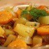 кабачки с помидорами и морковью - в салатнике