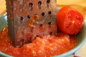 Анкл-бенс из кабачков - помидоры