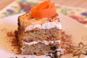 Пирог из моркови - порция