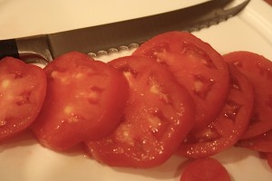 кабачки запеченные с помидорами и сыром - помидоры