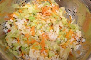 капустный пирог - начинка