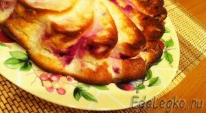 Пирог с брусникой - творожный пирог