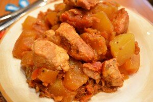 кабачки с курицей - порция