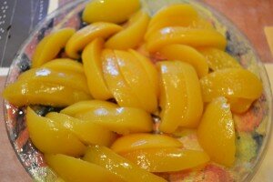 творожный десерт - персики