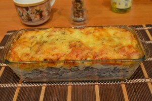 лазанья с грибами - готово