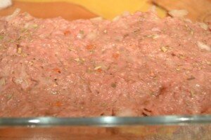лазанья с грибами- слой фарш