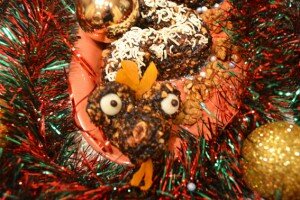 новогодний стол 2013 черная змея - страшно!