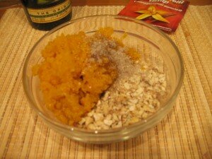 рецепт домашних конфет - курага с орехами - смесь