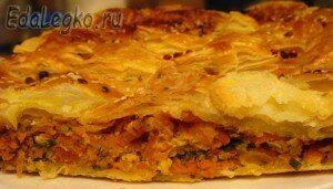 пирог с морковью