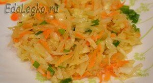 салат из капусты с яблоками